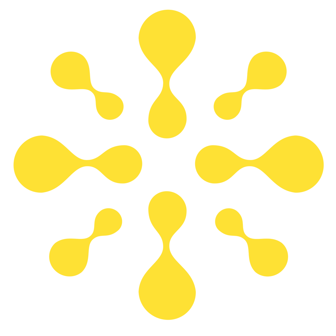 MedScience Distribution icon in yellow. A simple, circular emblem representing the brand's identity, designed in a clean and modern style for versatile use across digital and print materials.
