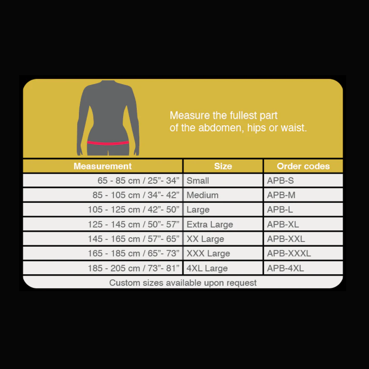 Ruban Band Hernia Support Binder – Abdominal Hernia Support Belt