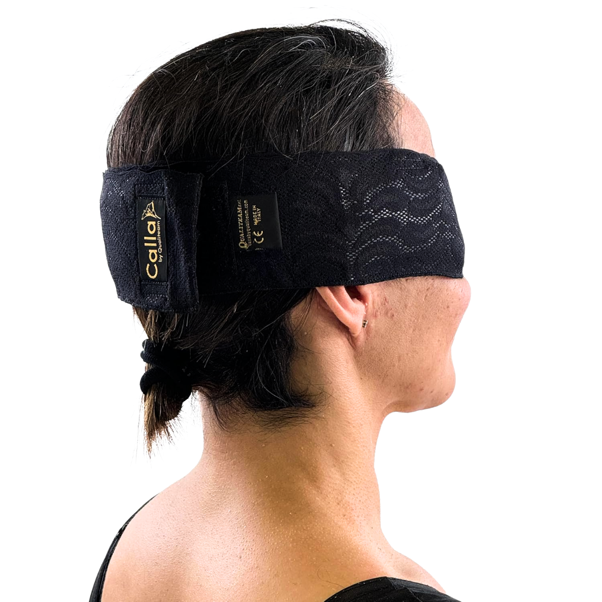 Calla Postoperative Eye Band with Cold Packs – Lace Recovery Eye Mask
