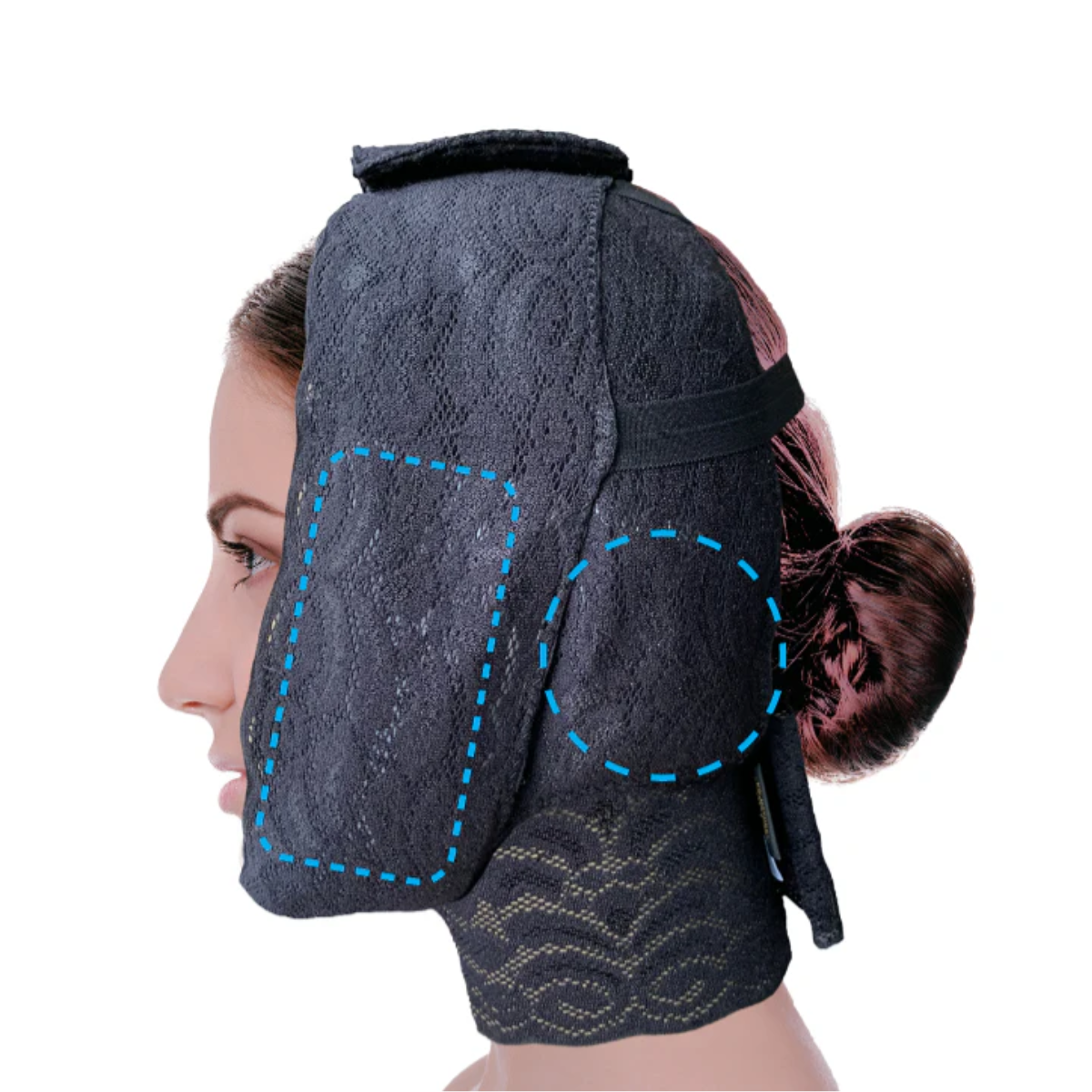 Calla Facelift Lace Wrap with Cold Packs – Post-Facelift Cooling Recovery Band