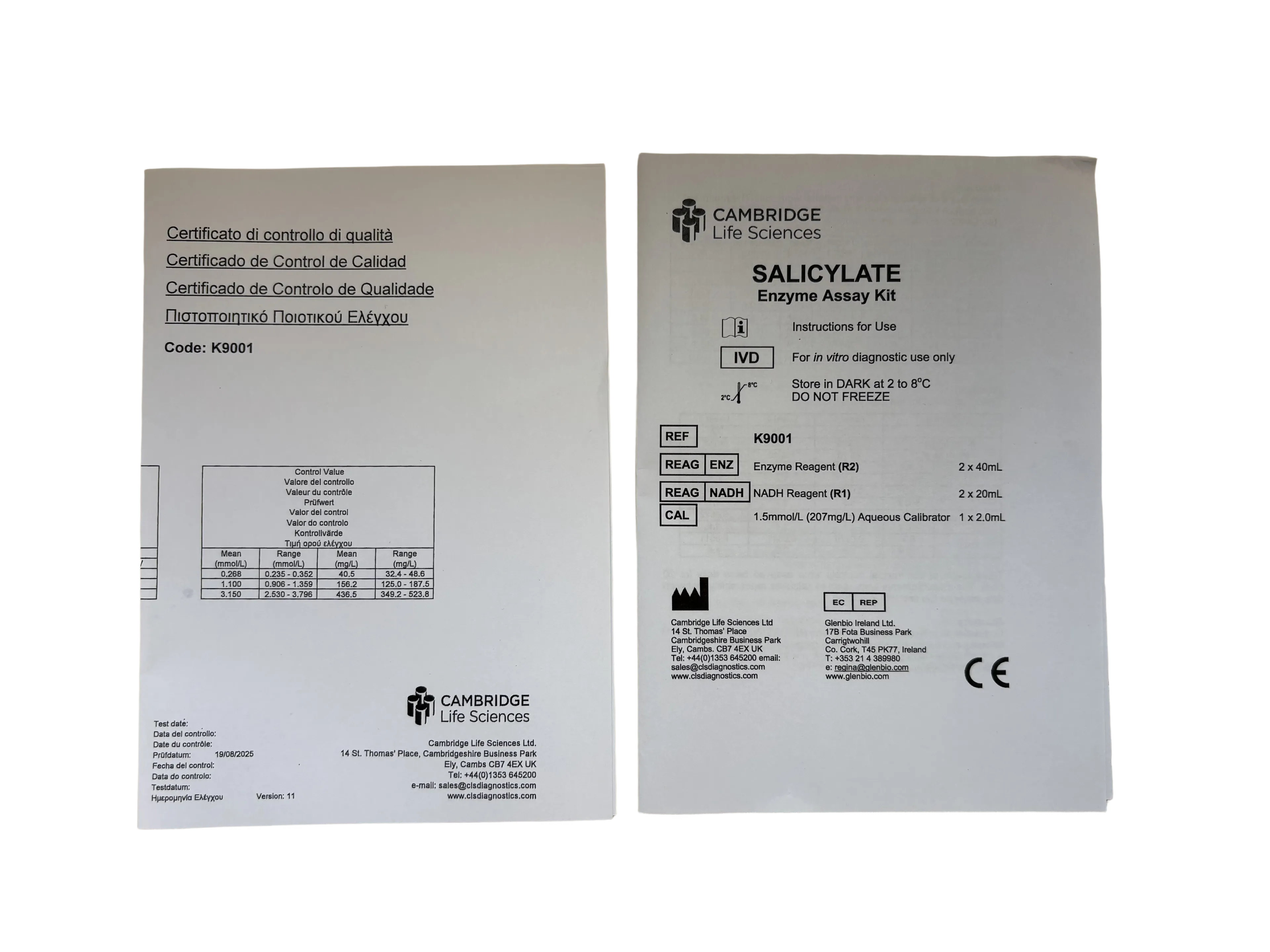 Salicylate Assay Kit (K9001)