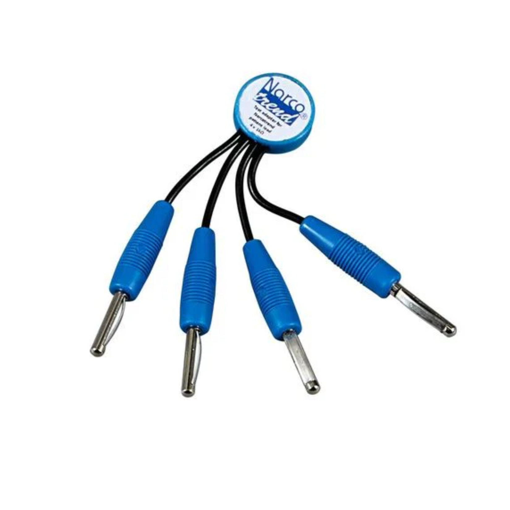 NC-0157 Narcotrend Compact M power supply unit (PSU) – UK adapter version. The black AC-DC adapter features a three-pin UK plug, a rectangular housing, and a right-angled DC barrel connector with a coiled cable neatly secured.