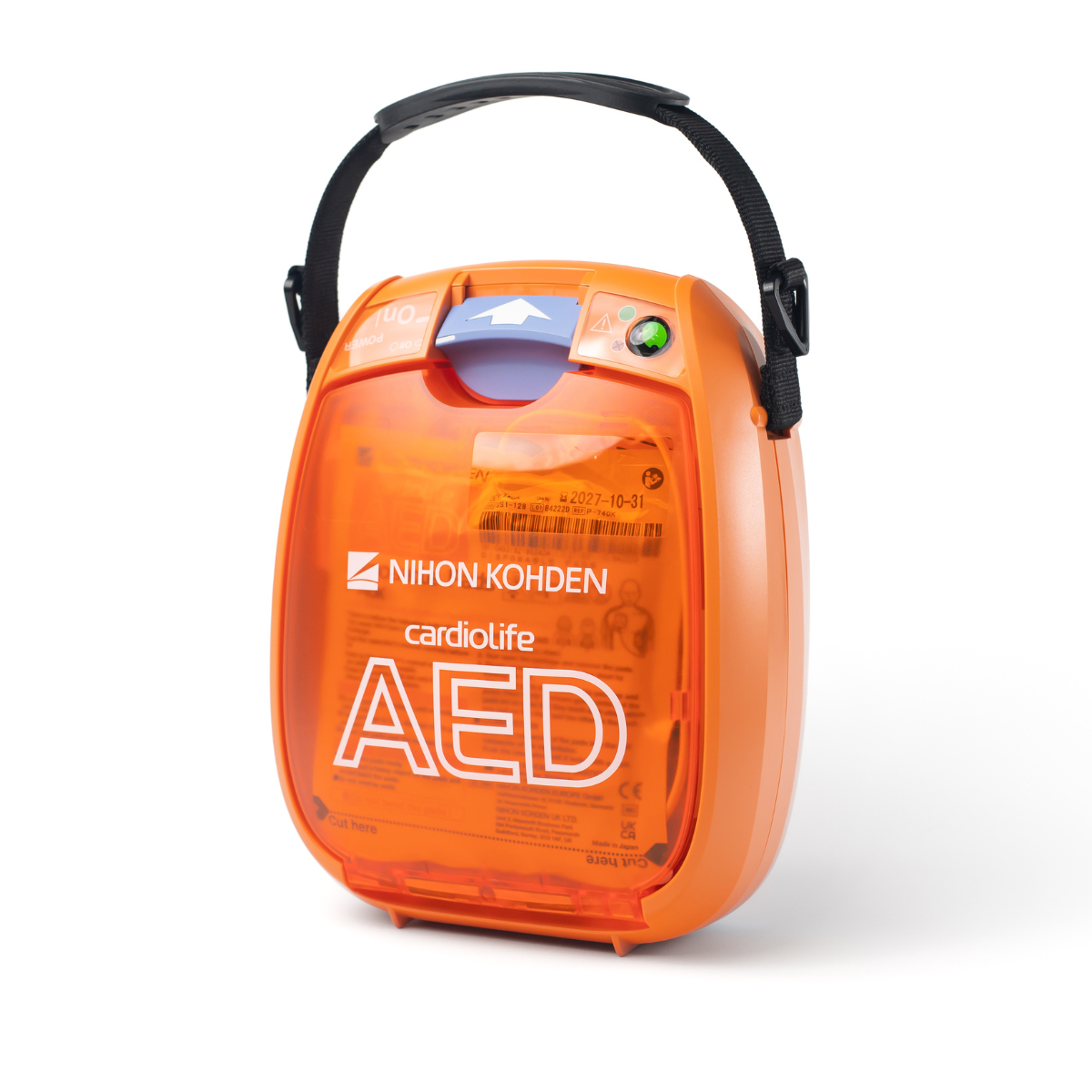 Nihon Kohden AED-3100K fully automatic automated external defibrillator unit.