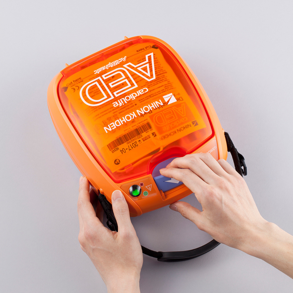 Nihon Kohden AED-3100K fully automatic automated external defibrillator unit.