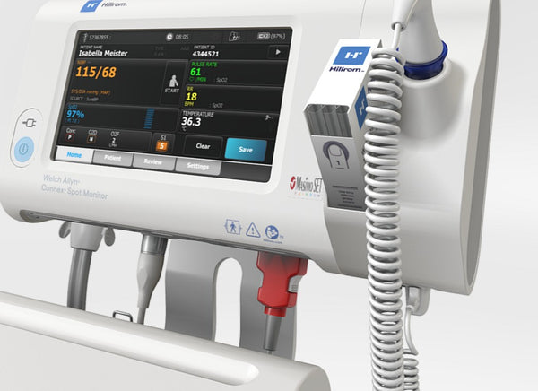 Welch Allyn™ 75MT-4 Connex Spot Monitor – Secure, Connected Vitals Spot-Check Solution, WIFI,CSM,NIBP,MASIMO,SURETEMP,PLUG4