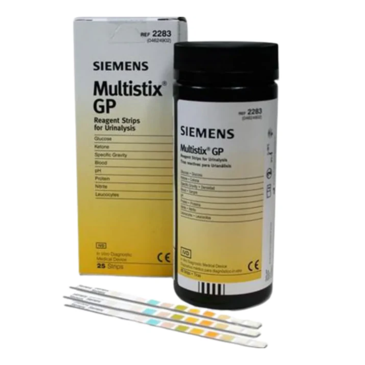 Siemens Multistix® GP Urinalysis Reagent Strips – 6 Parameter Screening Strips (Pack of 25)