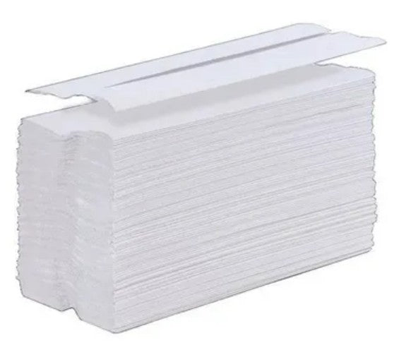 White C-Fold 2-Ply Hand Towels 200mm x 240mm (Pack of 2400)
