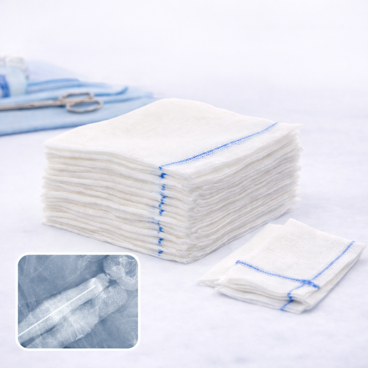 X-Ray Detectable Gauze Swabs – Safety-Enhanced Surgical Gauze with XRD Threads